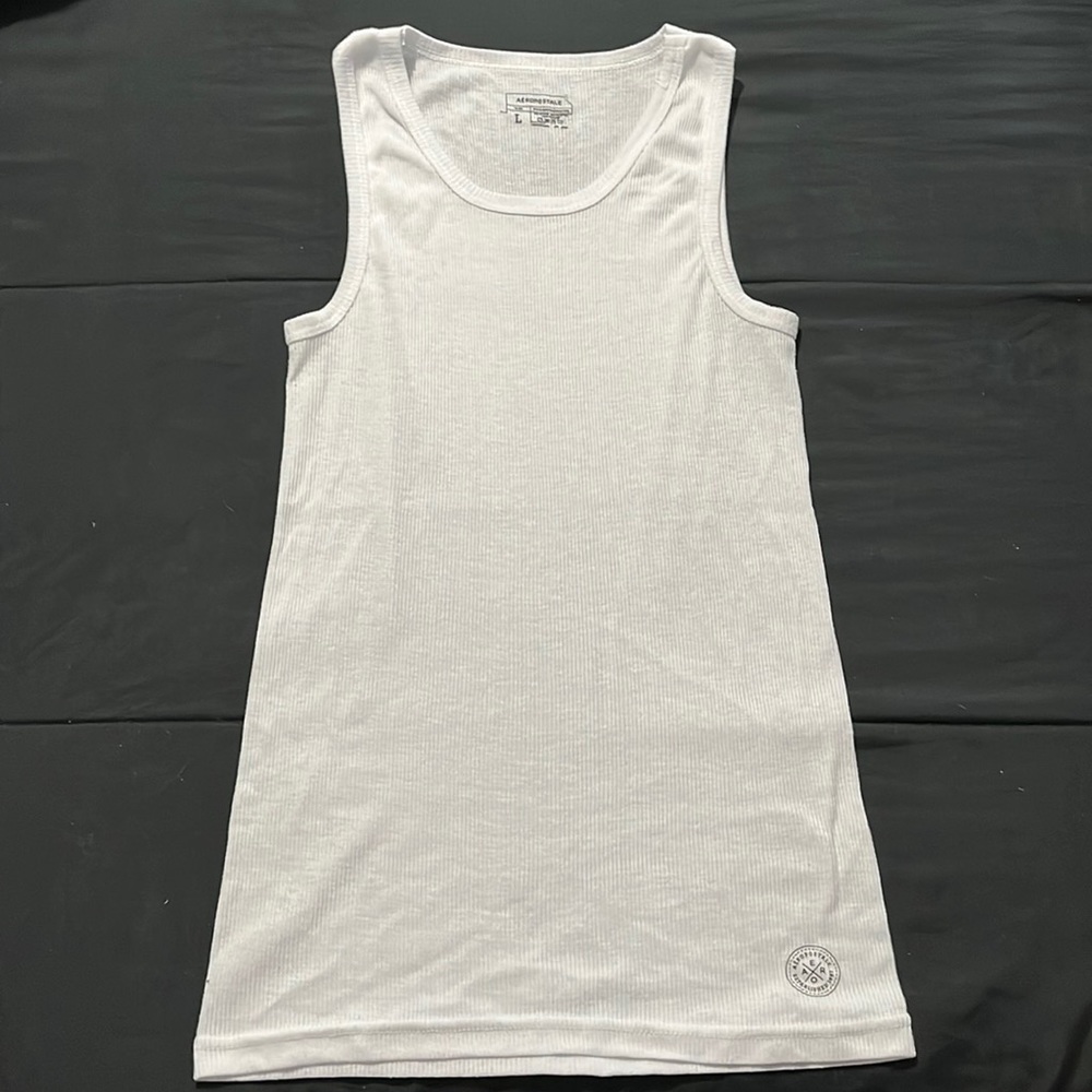 Men’s White Aeropostale Tank Top